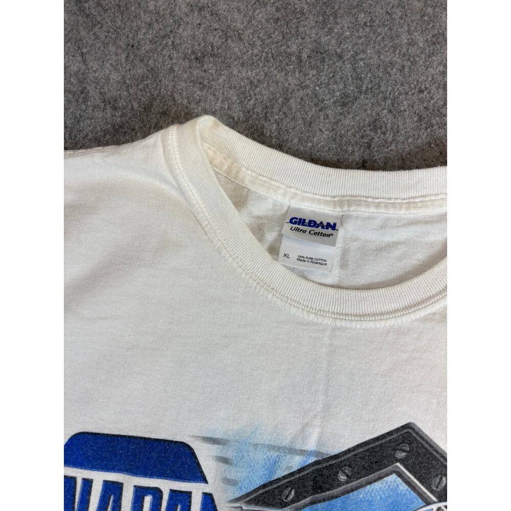 NAPA Racing Shirt Mens White Short Sleeve Tee NHRA Nitro Funny Car Thunder XL - Picture 10 of 11